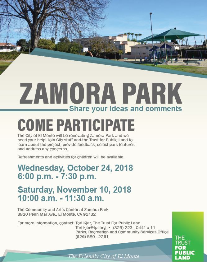 2018_Zamora Park Renovation Flyer