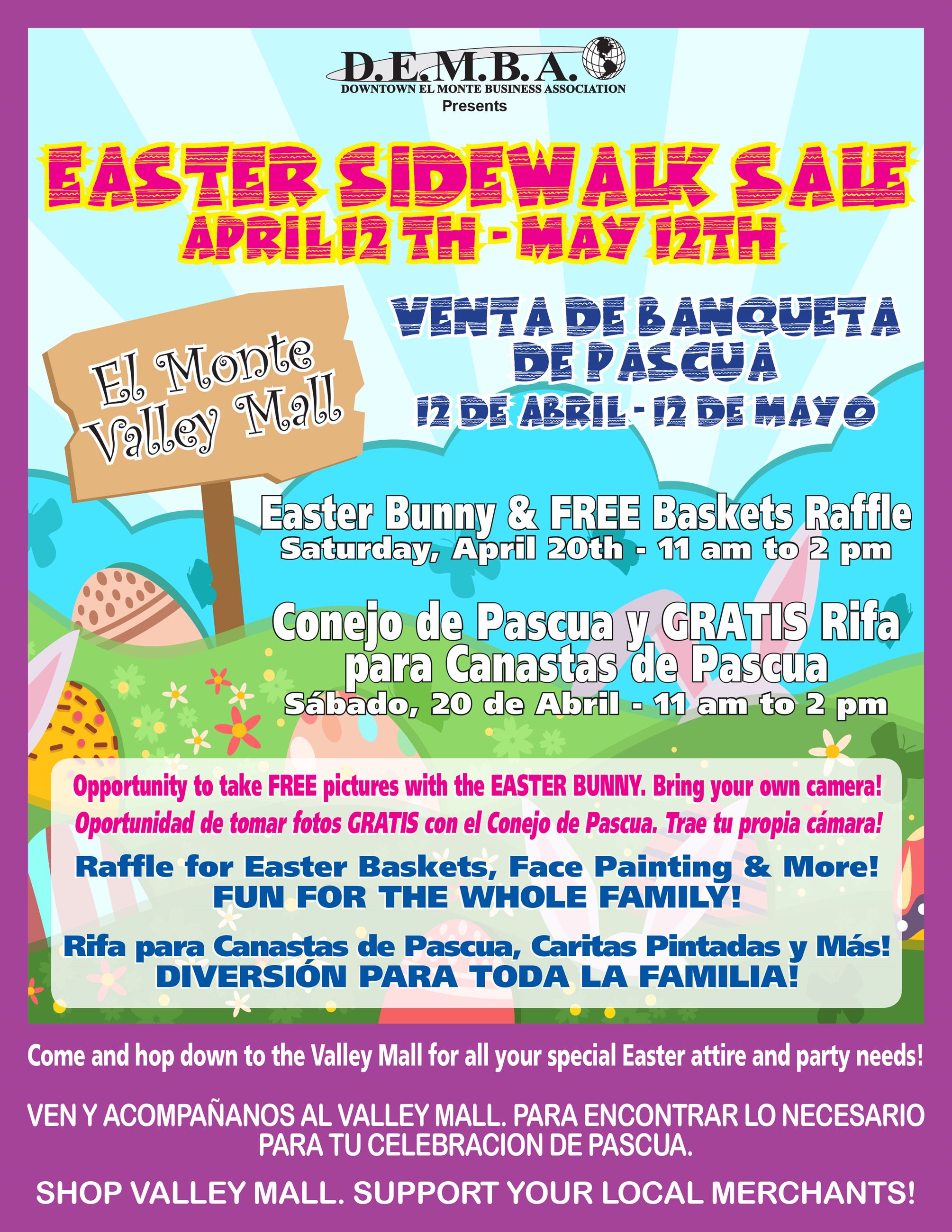 1st Proof - DEMBA - Easter Sidwalk Sale 2019 FLYER (1)